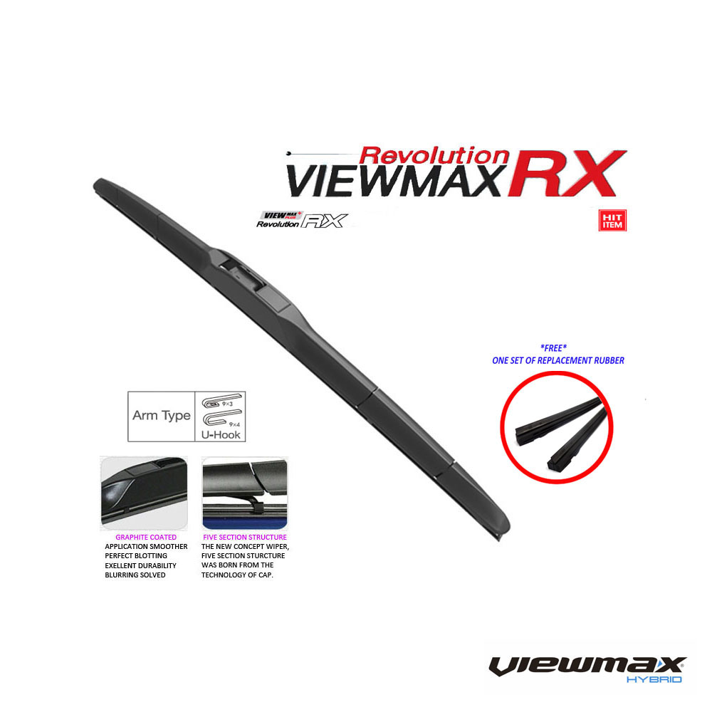 Honda Accord 8th Gen. (2008-2012) CAP ViewMax Revolution RX Hybrid Windshield Wiper Blades 19