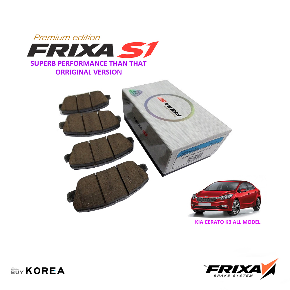 Kia Cerato K3 Front Premium Edition Frixa S1 Brake Pad